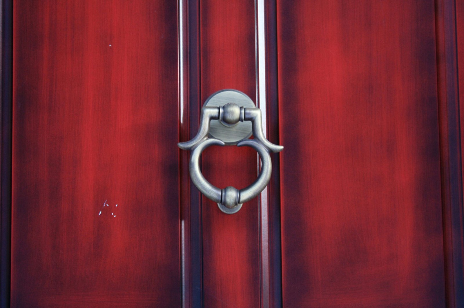aesthetic red door door handle